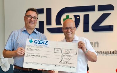 Spende der Firma Glotz an DAS WOHNHAUS